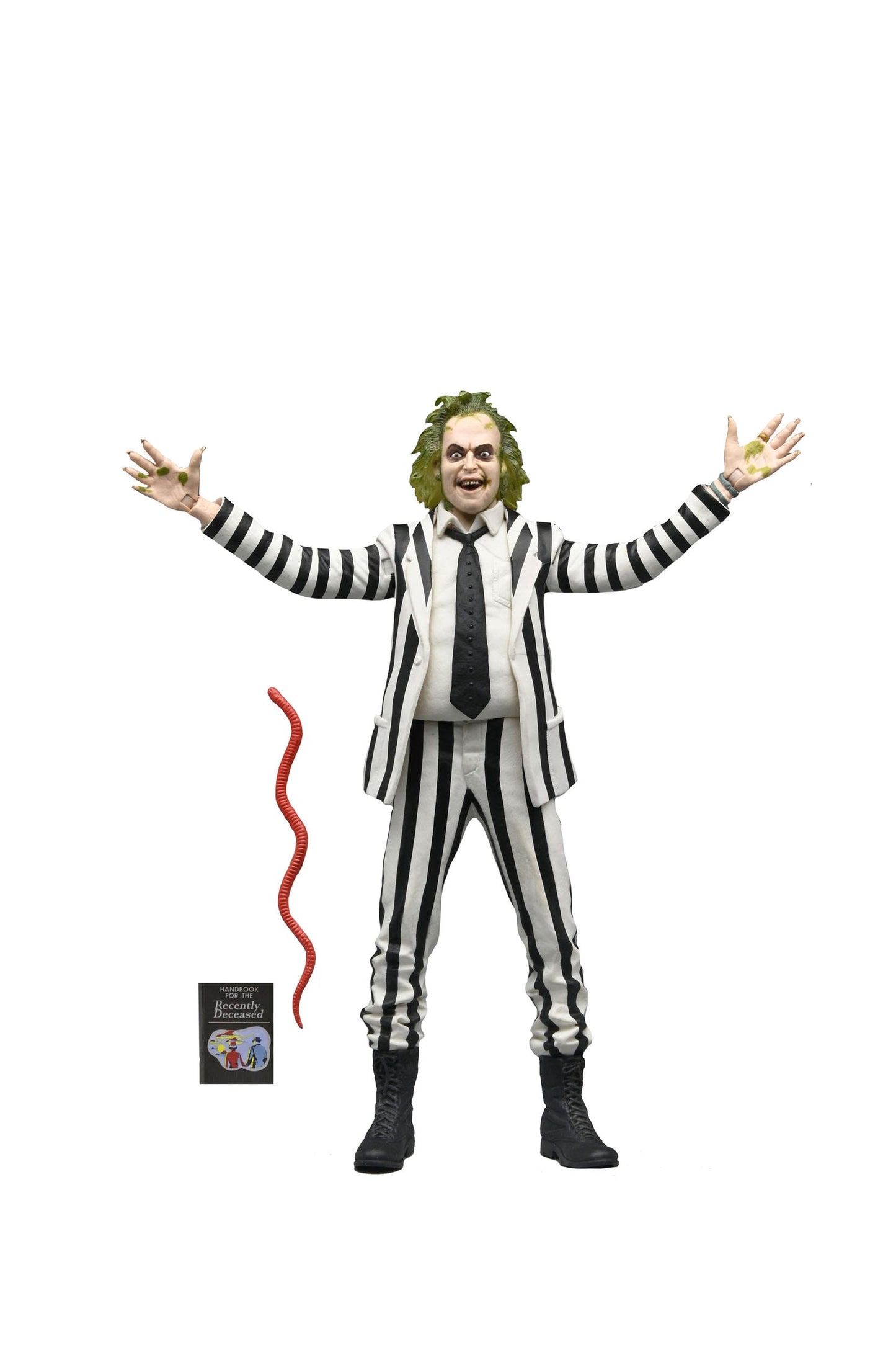 Beetlejuice 1988 Black and White Striped Suit Action Figure 18 cm