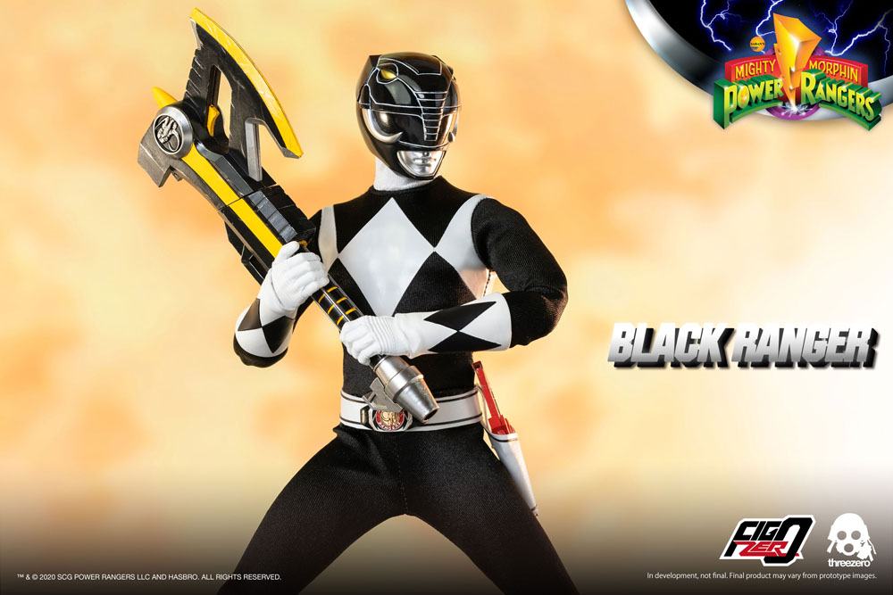 Mighty Morphin Power Rangers FigZero Action Figure 1/6 Black Ranger 30 cm