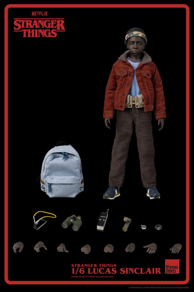 Stranger Things Action Figure 1/6 Lucas Sinclair 23 cm