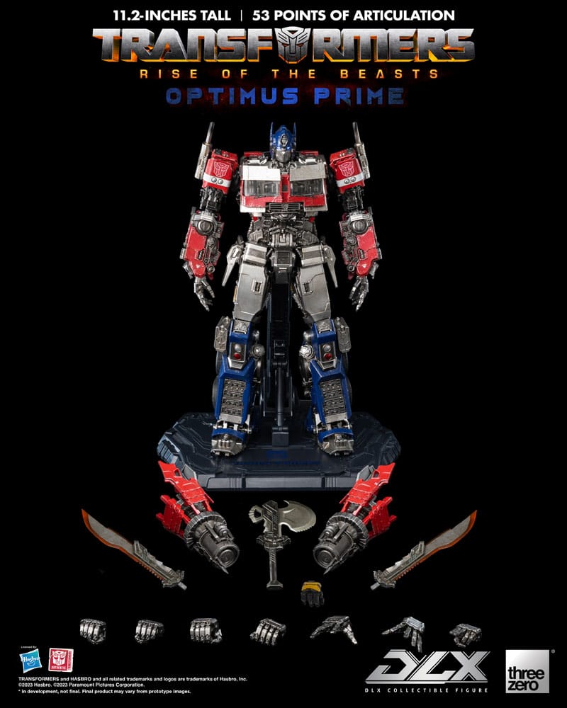 Transformers: Rise of the Beasts DLX Action Figure 1/6 Optimus Prime 28 cm