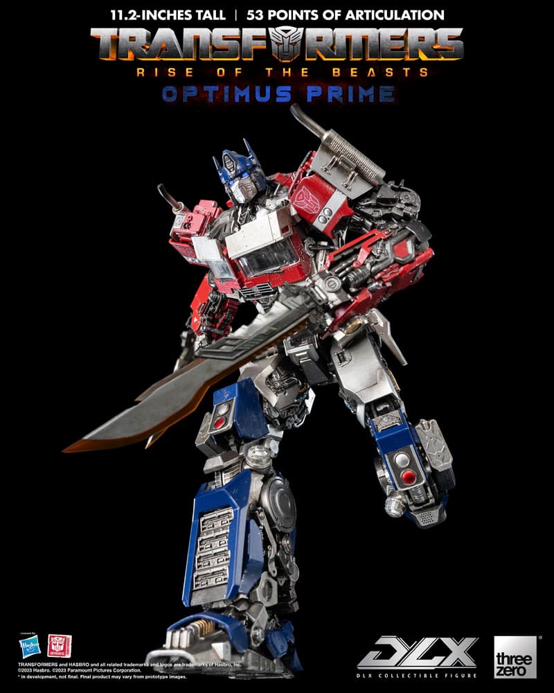 Transformers: Rise of the Beasts DLX Action Figure 1/6 Optimus Prime 28 cm