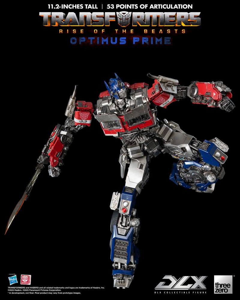 Transformers: Rise of the Beasts DLX Action Figure 1/6 Optimus Prime 28 cm