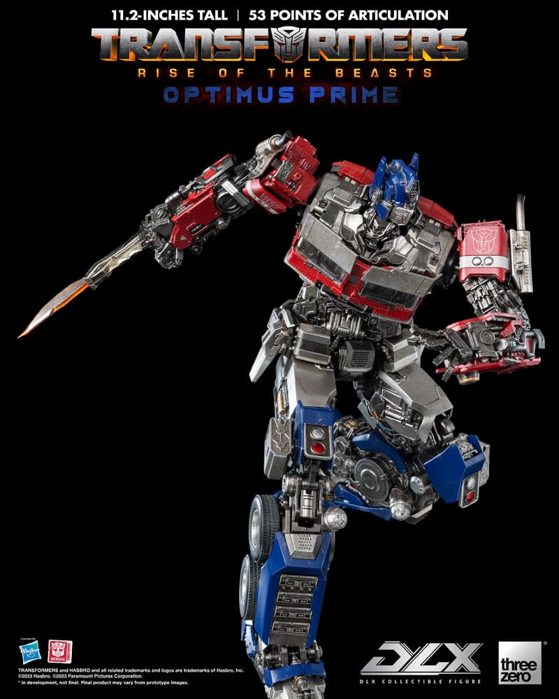 Transformers: Rise of the Beasts DLX Action Figure 1/6 Optimus Prime 28 cm