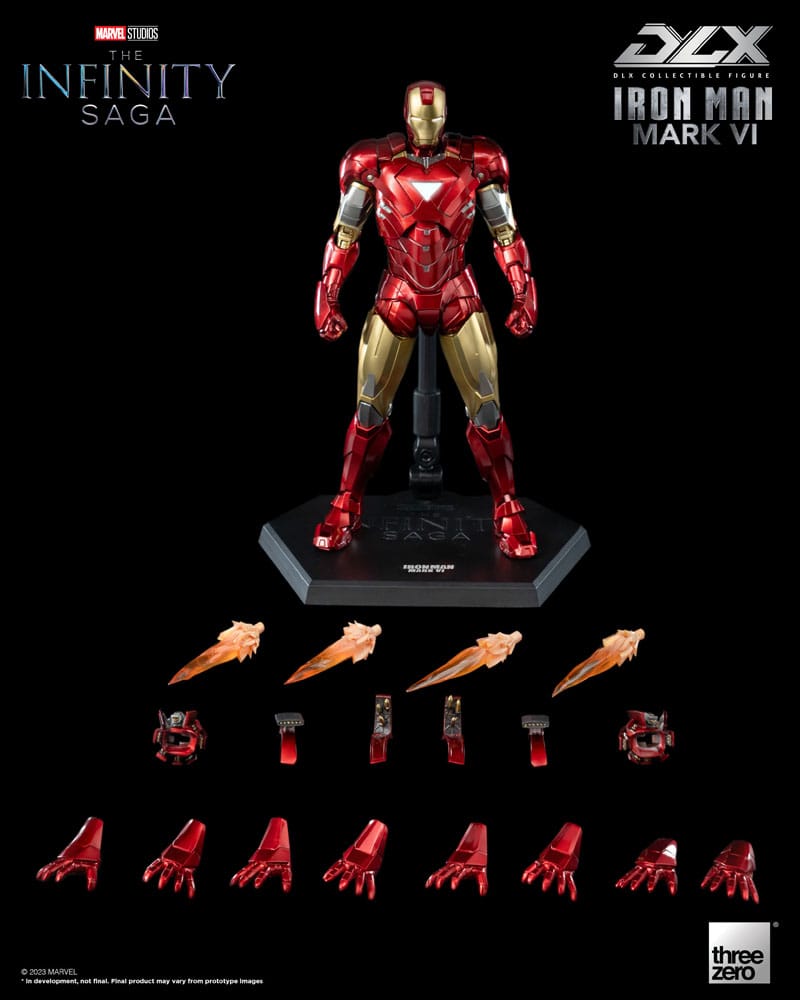 Infinity Saga DLX Action Figure 1/12 Iron Man Mark 6 17 cm