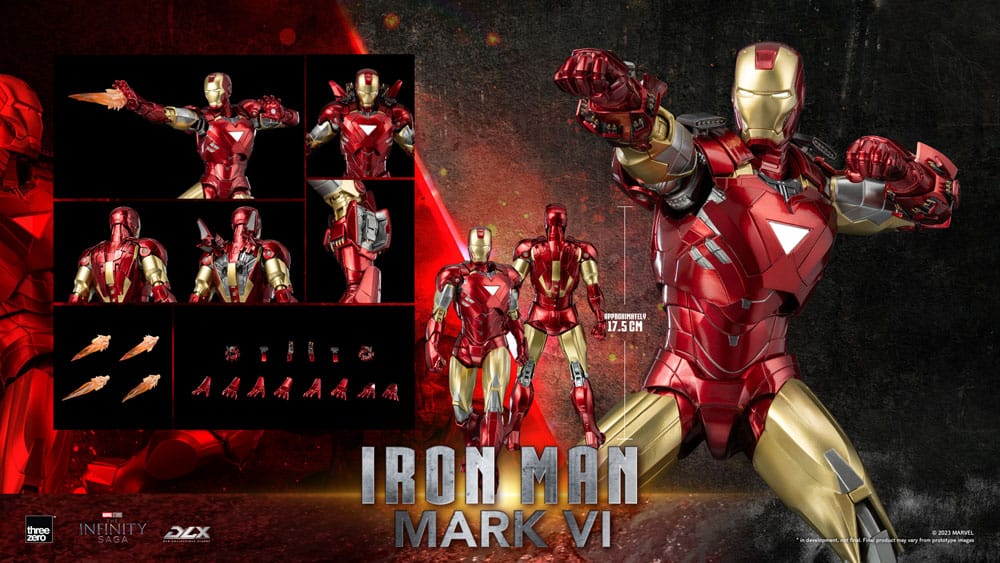 Infinity Saga DLX Action Figure 1/12 Iron Man Mark 6 17 cm