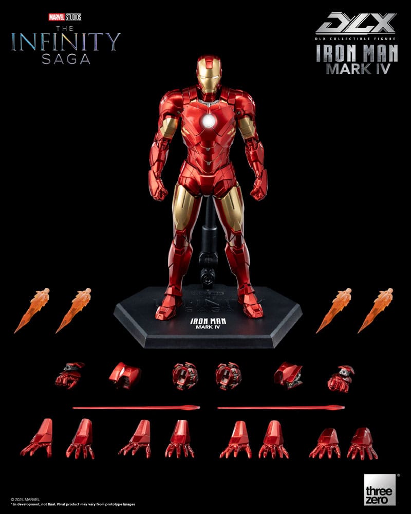 Infinity Saga DLX Action Figure 1/12 Iron Man Mark 4 17 cm