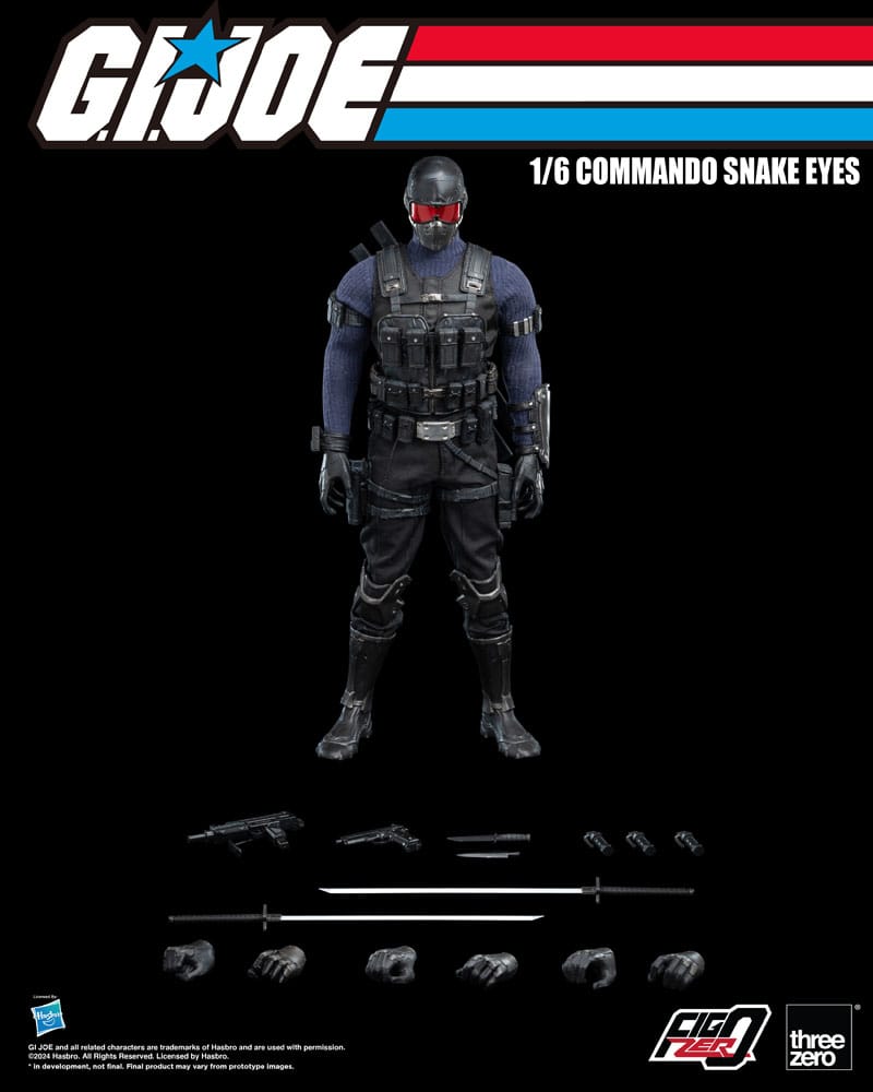 G.I. Joe FigZero Action Figure 1/6 Commando Snake Eyes 30 cm