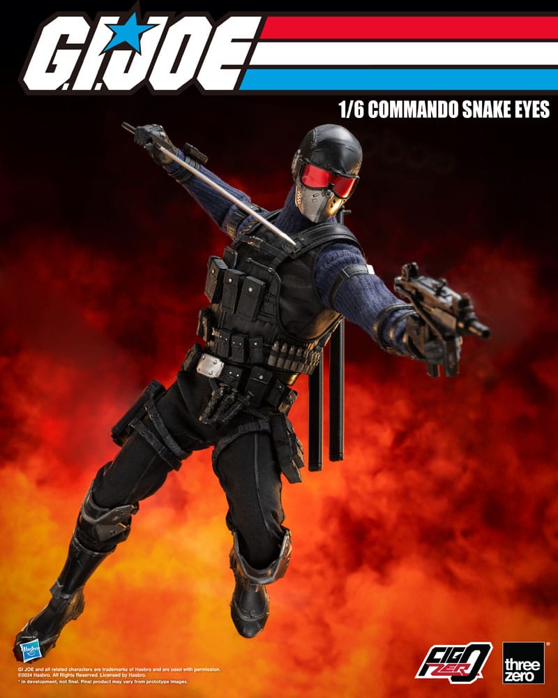 G.I. Joe FigZero Action Figure 1/6 Commando Snake Eyes 30 cm