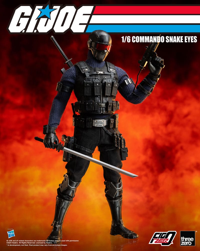 G.I. Joe FigZero Action Figure 1/6 Commando Snake Eyes 30 cm