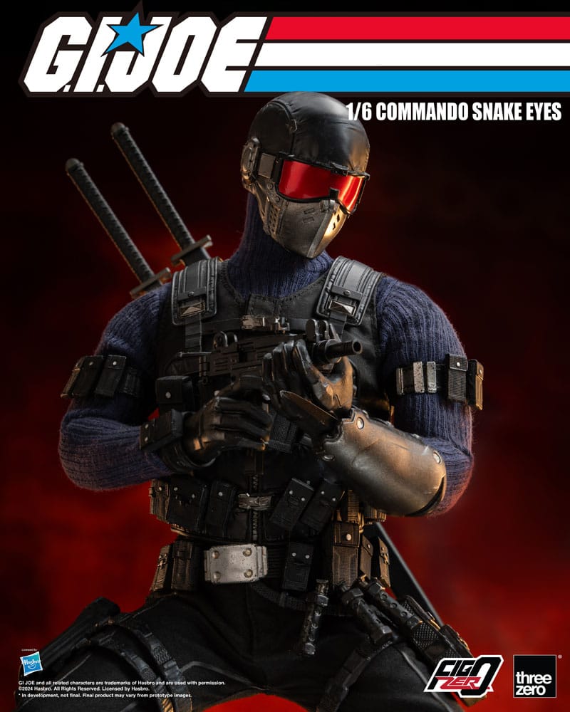 G.I. Joe FigZero Action Figure 1/6 Commando Snake Eyes 30 cm