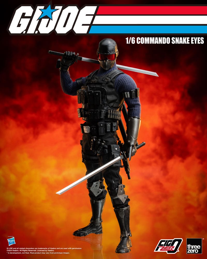 G.I. Joe FigZero Action Figure 1/6 Commando Snake Eyes 30 cm