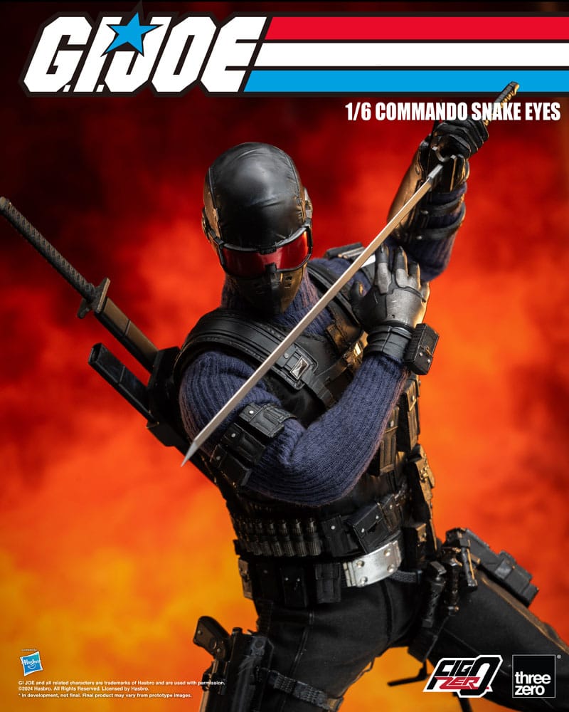 G.I. Joe FigZero Action Figure 1/6 Commando Snake Eyes 30 cm