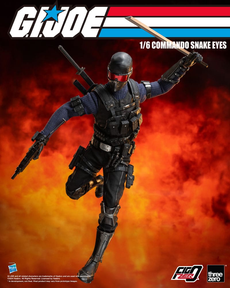 G.I. Joe FigZero Action Figure 1/6 Commando Snake Eyes 30 cm