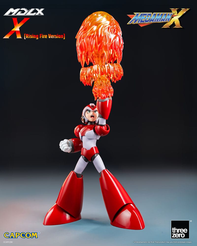 Mega Man MDLX Action Figure Rockman X / Mega Man X (Rising Fire Version) 12 cm