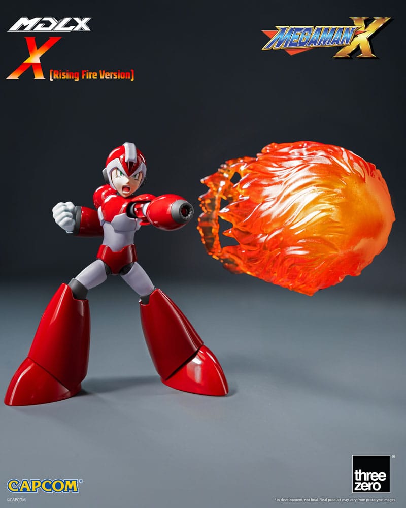 Mega Man MDLX Action Figure Rockman X / Mega Man X (Rising Fire Version) 12 cm