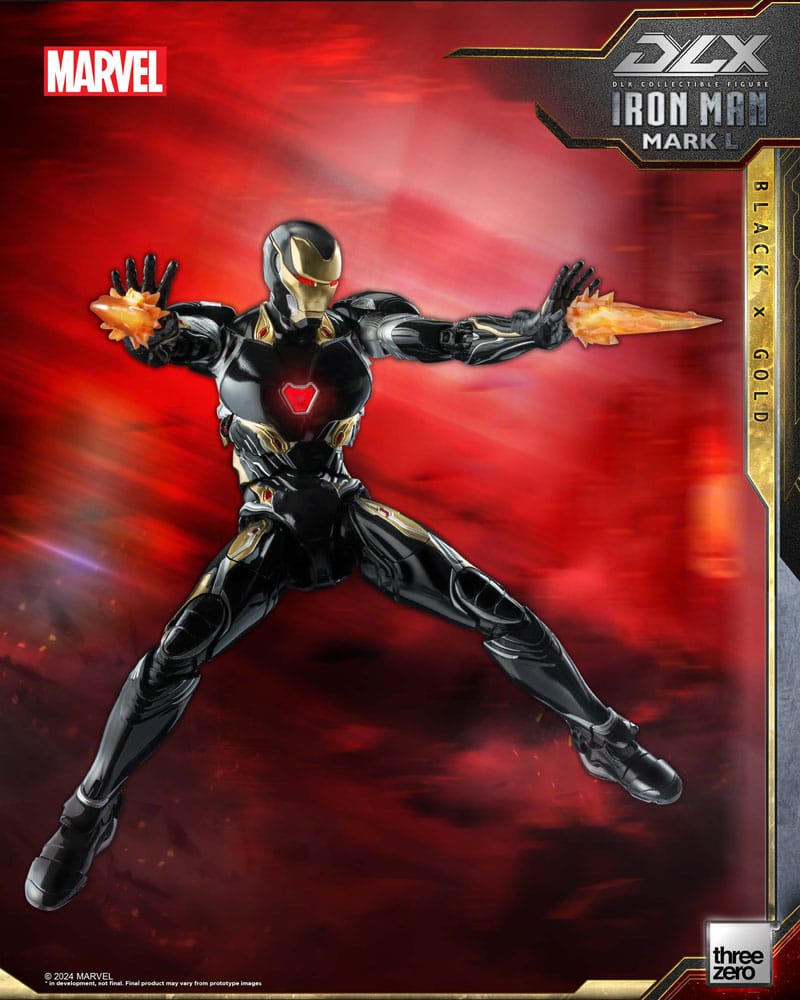 Infinity Saga DLX Action Figure 1/12 Iron Man Mark 50 (Black X Gold) 17 cm