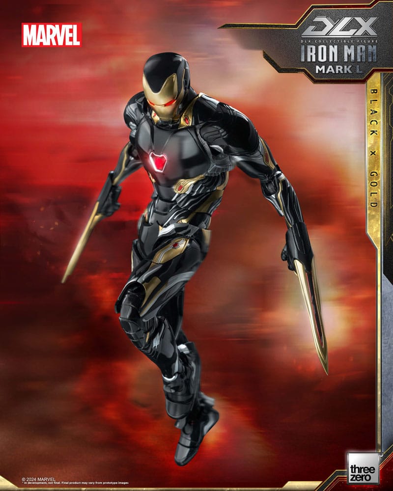 Infinity Saga DLX Action Figure 1/12 Iron Man Mark 50 (Black X Gold) 17 cm