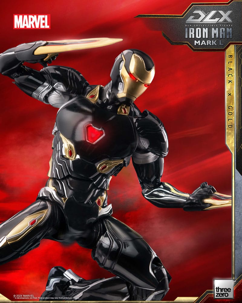 Infinity Saga DLX Action Figure 1/12 Iron Man Mark 50 (Black X Gold) 17 cm