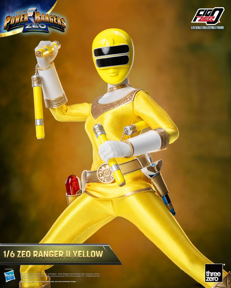 Power Rangers Zeo FigZero Action Figure 1/6 Ranger II Yellow 30 cm