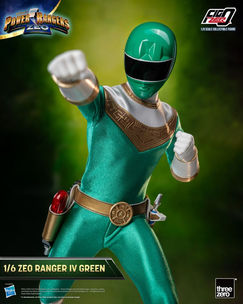 Power Rangers Zeo FigZero Action Figure 1/6 Ranger IV Green 30 cm