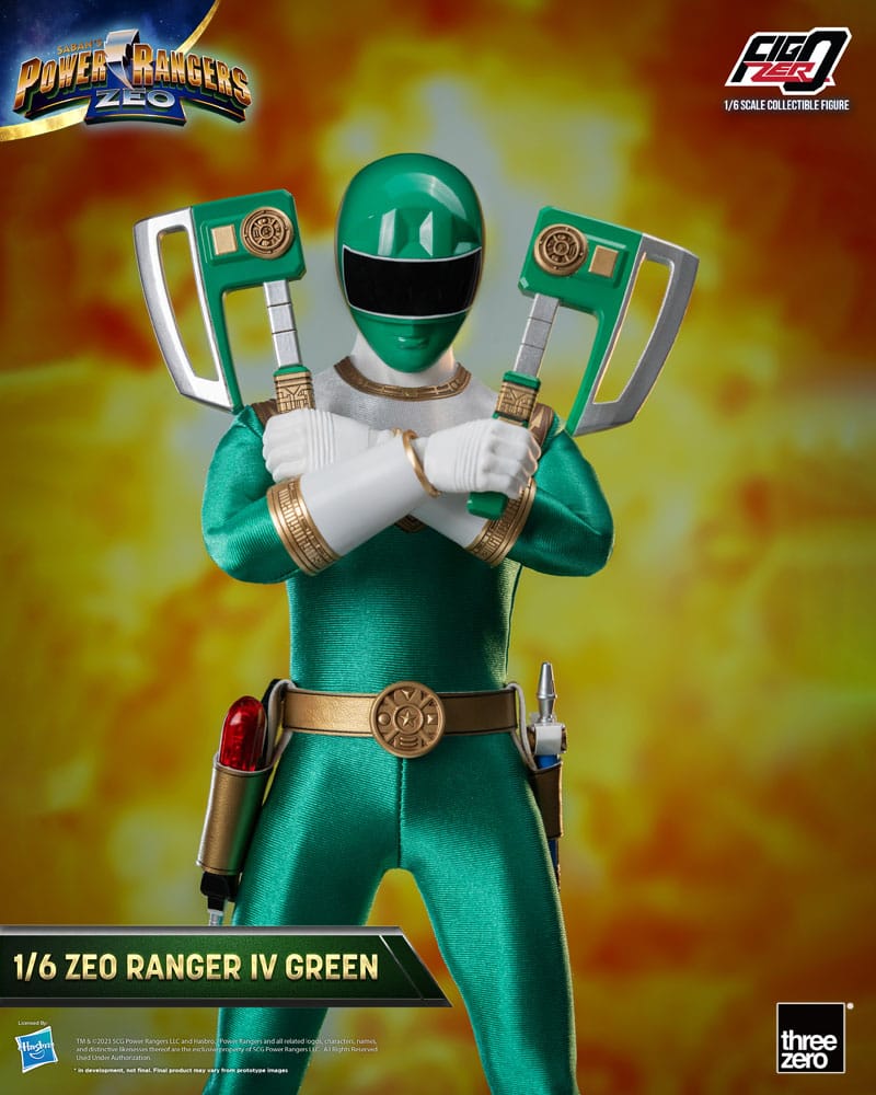 Power Rangers Zeo FigZero Action Figure 1/6 Ranger IV Green 30 cm