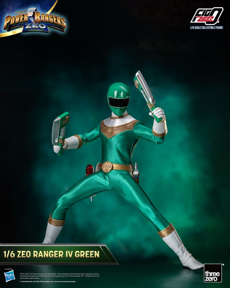 Power Rangers Zeo FigZero Action Figure 1/6 Ranger IV Green 30 cm