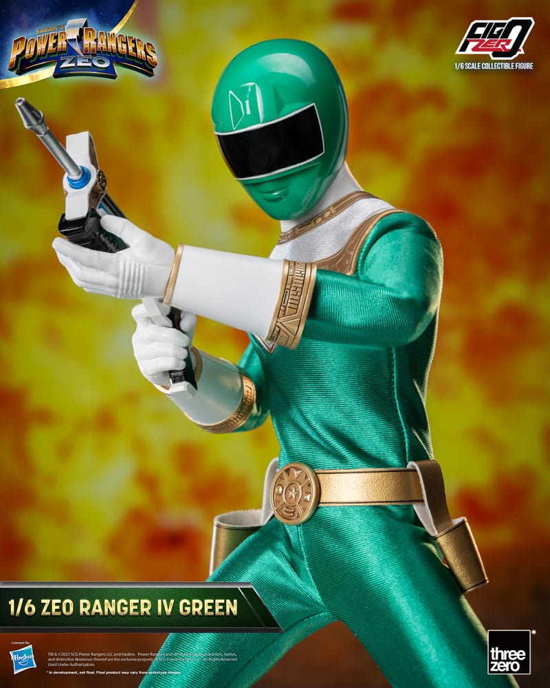 Power Rangers Zeo FigZero Action Figure 1/6 Ranger IV Green 30 cm