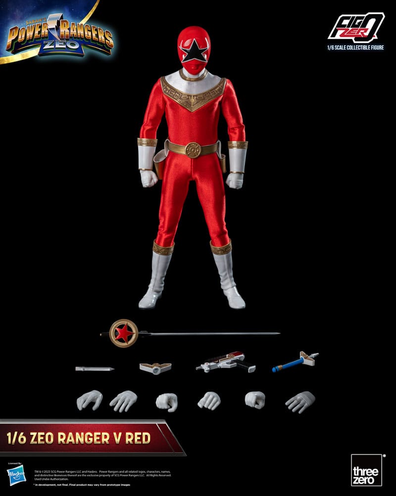 Power Rangers Zeo FigZero Action Figure 1/6 Ranger V Red 30 cm