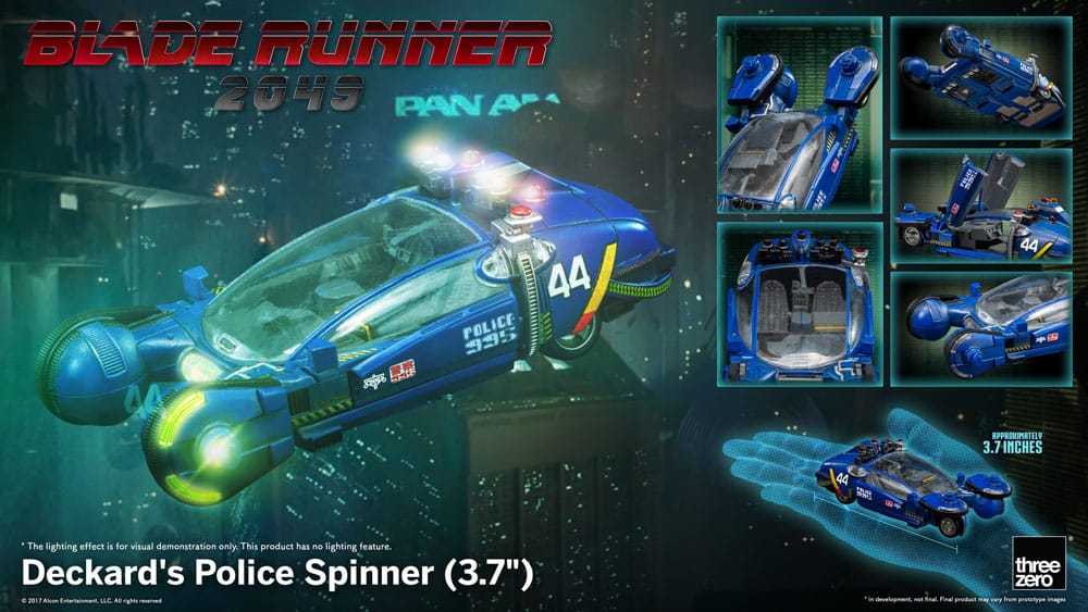 Blade Runner 2049 Vehicle Deckard's Police Spinner 10 cm