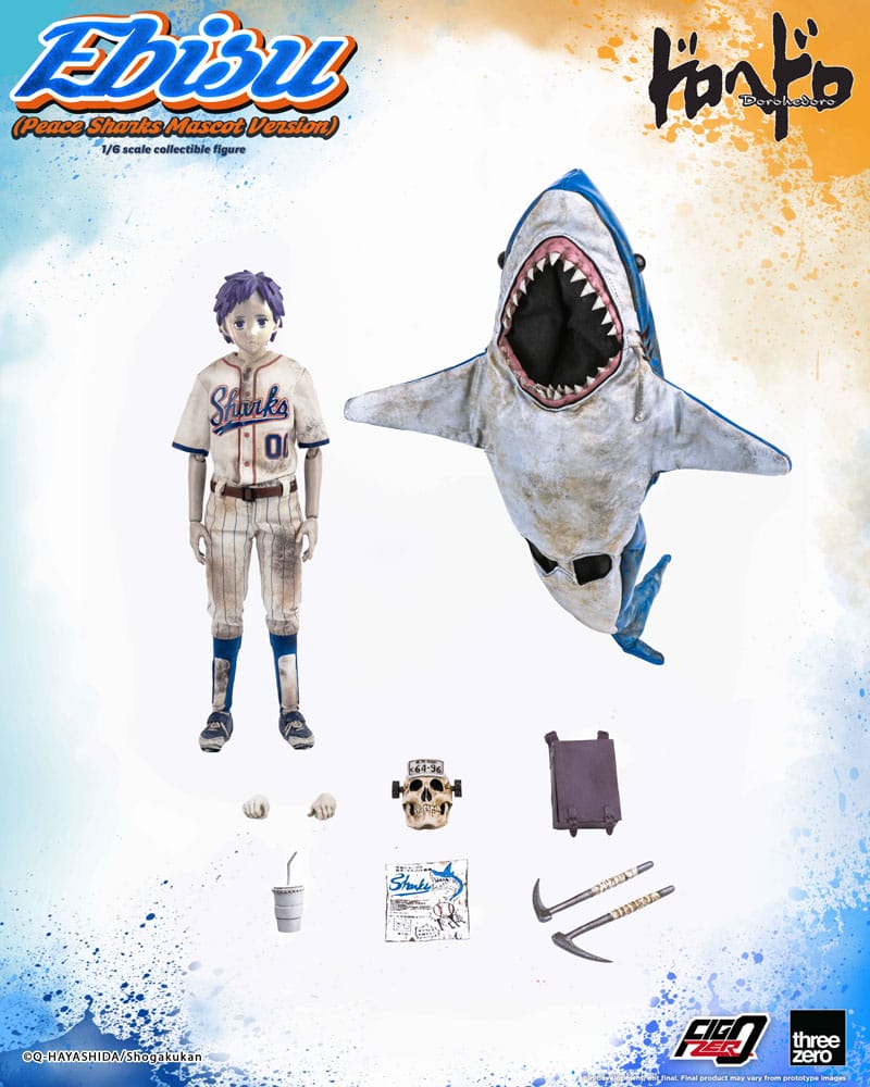 Dorohedoro FigZero Action Figure 1/6 Ebisu Peace Sharks Mascot Ver. 24 cm