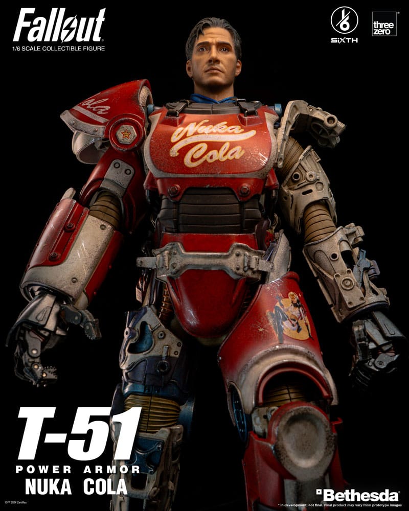 Fallout Action Figure 1/6 T-51 Nuka Cola Power Armor 37 cm