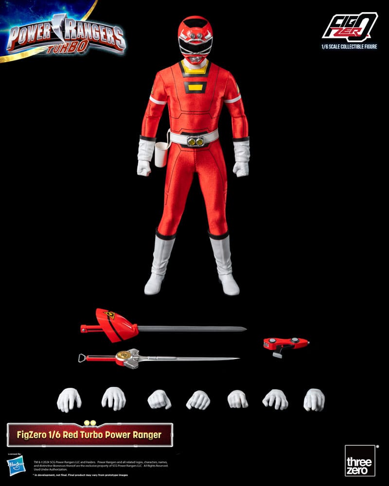 Power Rangers Turbo FigZero Action Figure 1/6 Red Turbo Power Ranger 30 cm