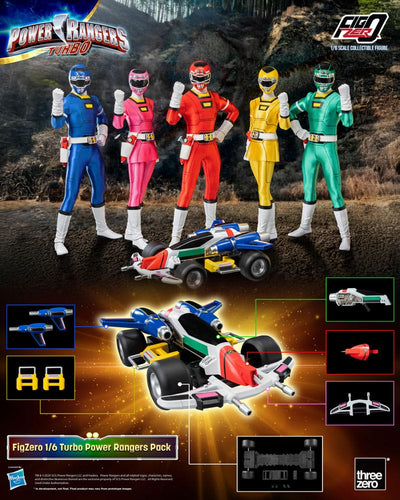 Power Rangers Turbo FigZero Action Figures 1/6 5-Pack Turbo Power Rangers 30 cm