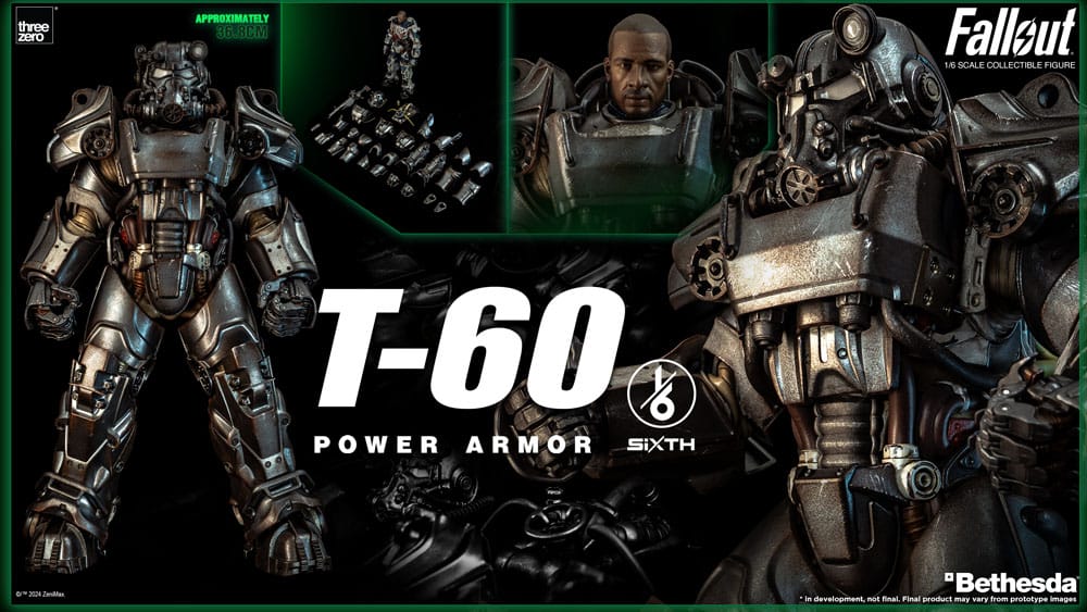 Fallout FigZero Action Figure 1/6 T-60 Power Armor 37 cm