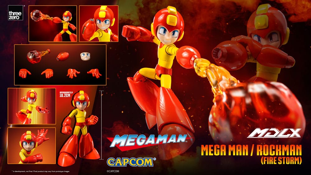 Mega Man MDLX Action Figure Mega Man / Rockman (Fire Storm) 10 cm