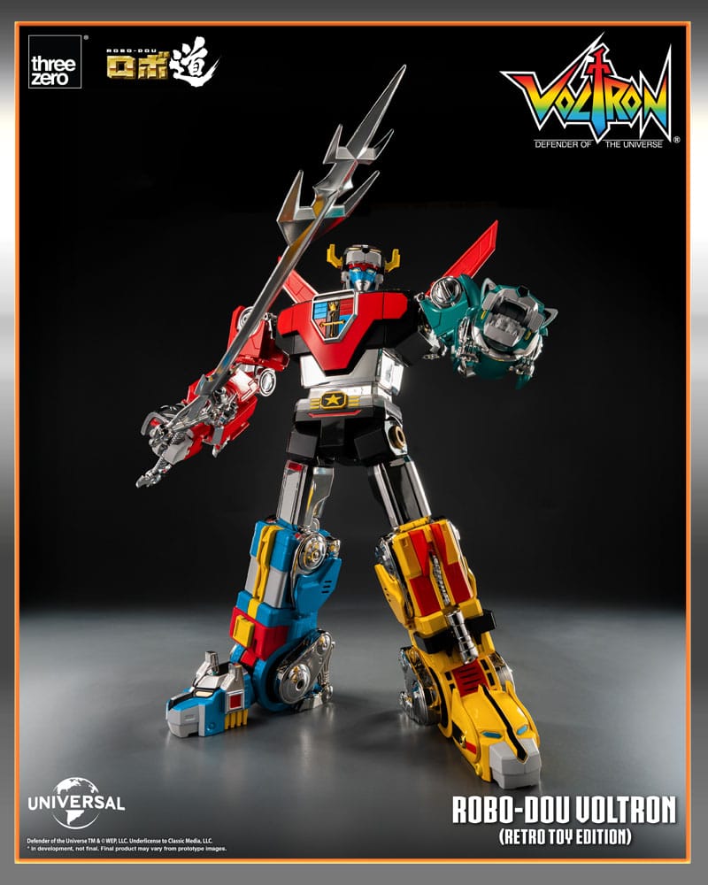 Voltron: Defender of the Universe Robo-Dou Action Figure Voltron Retro Toy Edition 27 cm