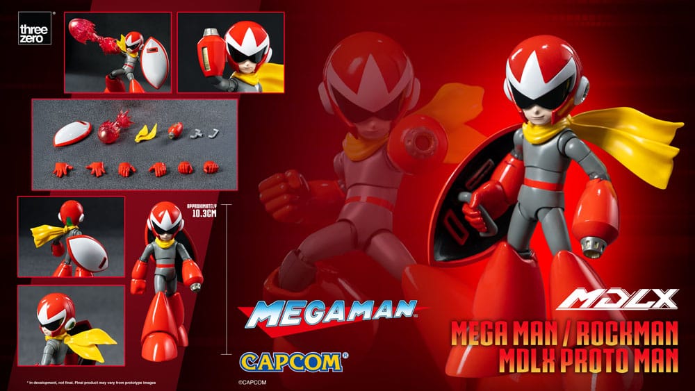 Mega Man MDLX Action Figure Rockman / Mega Man Proto Man 10 cm