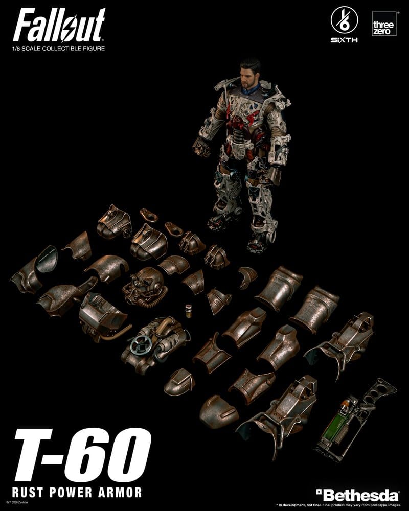 Fallout Action Figure 1/6 T-60 Rust Power Armor