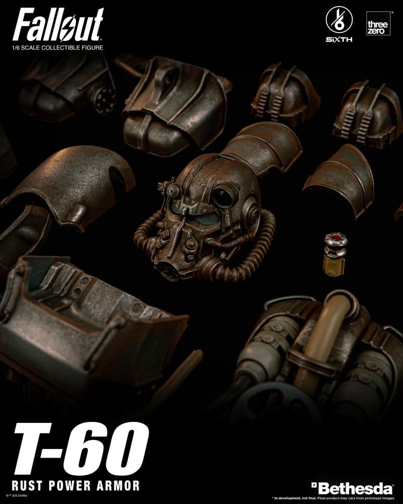 Fallout Action Figure 1/6 T-60 Rust Power Armor