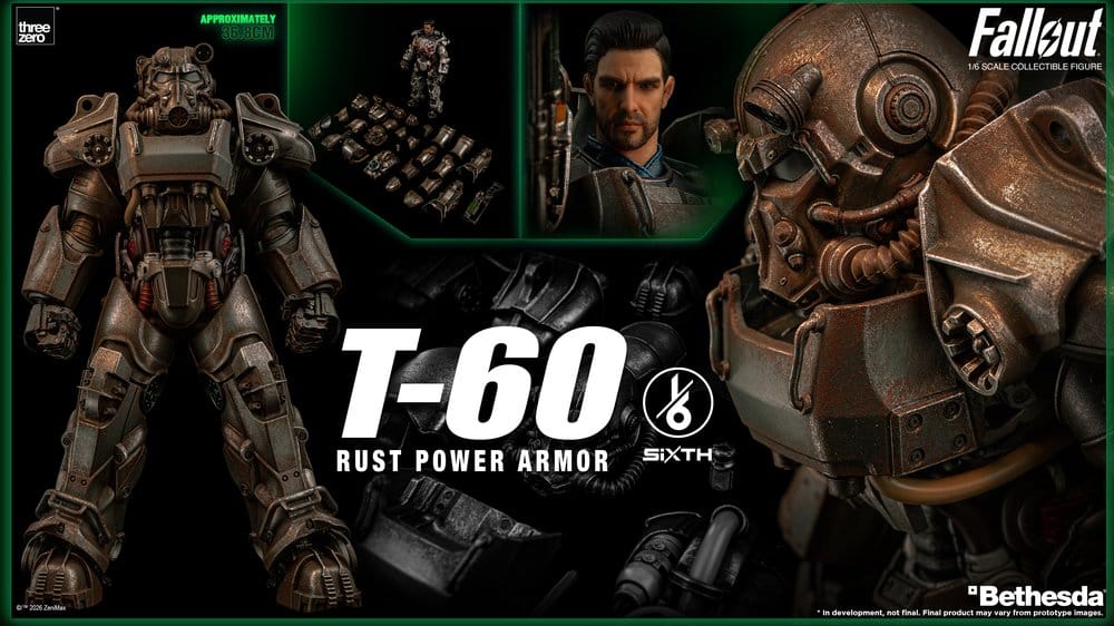 Fallout Action Figure 1/6 T-60 Rust Power Armor