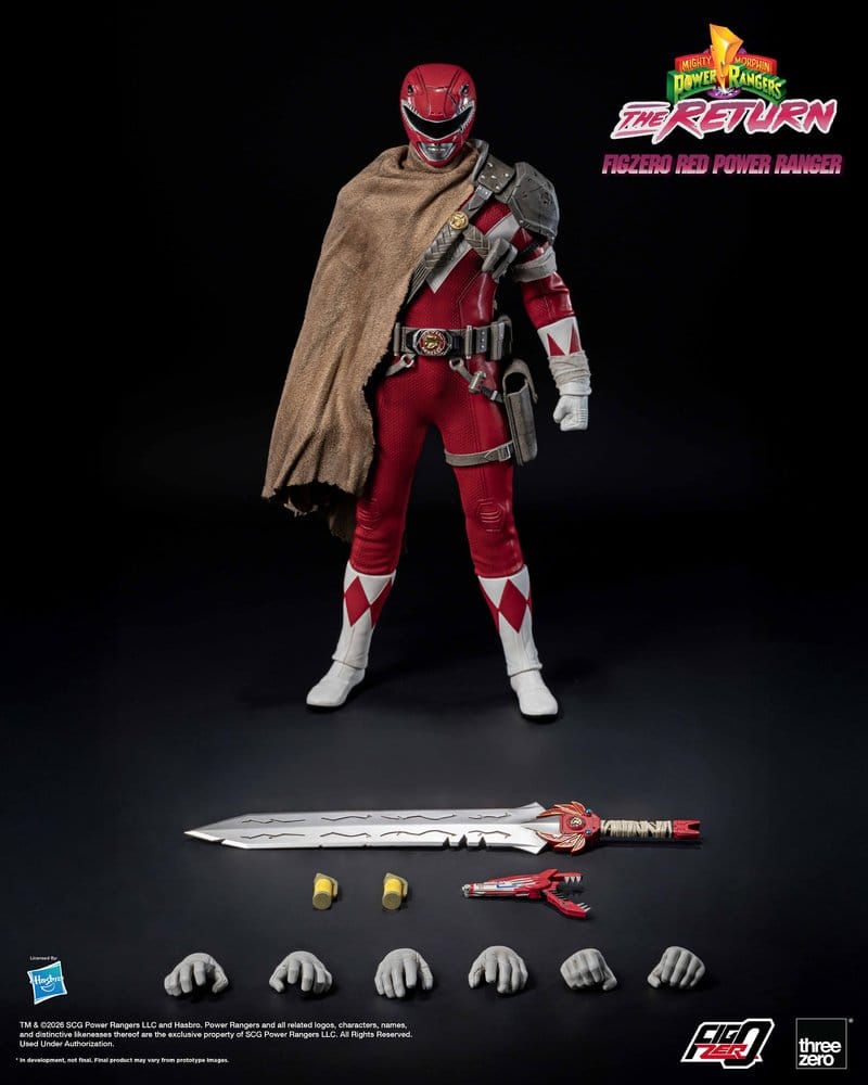 Mighty Morphin Power Rangers: The Return FigZero Action Figure 1/6 Red Power Ranger 31 cm