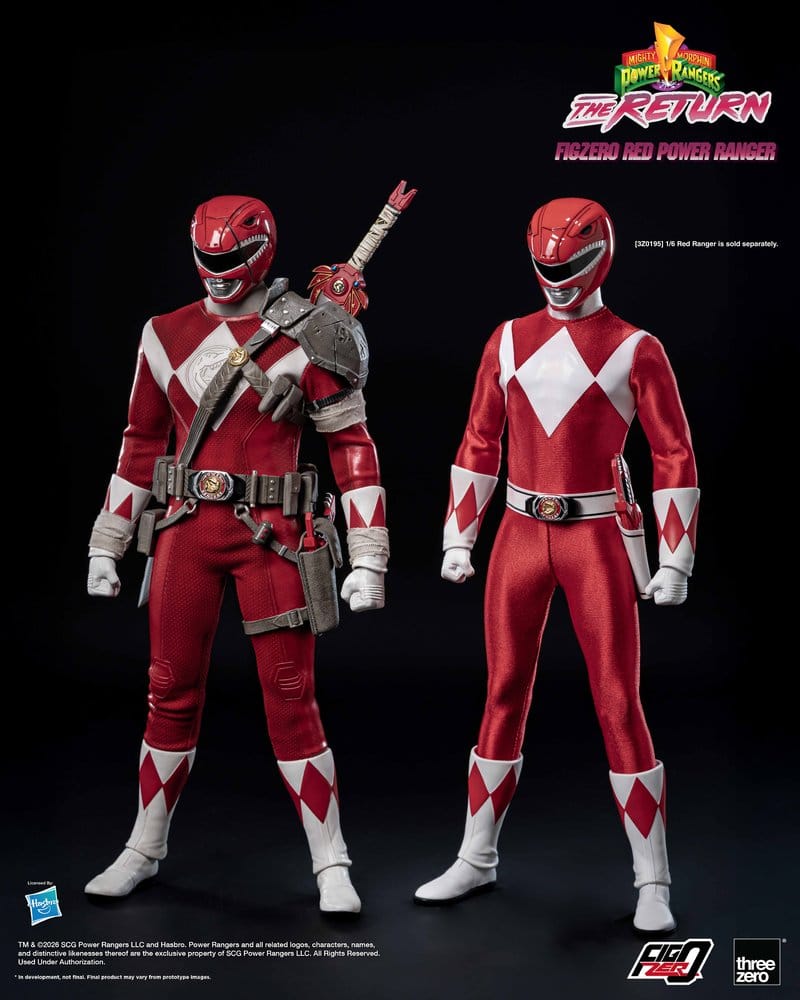Mighty Morphin Power Rangers: The Return FigZero Action Figure 1/6 Red Power Ranger 31 cm