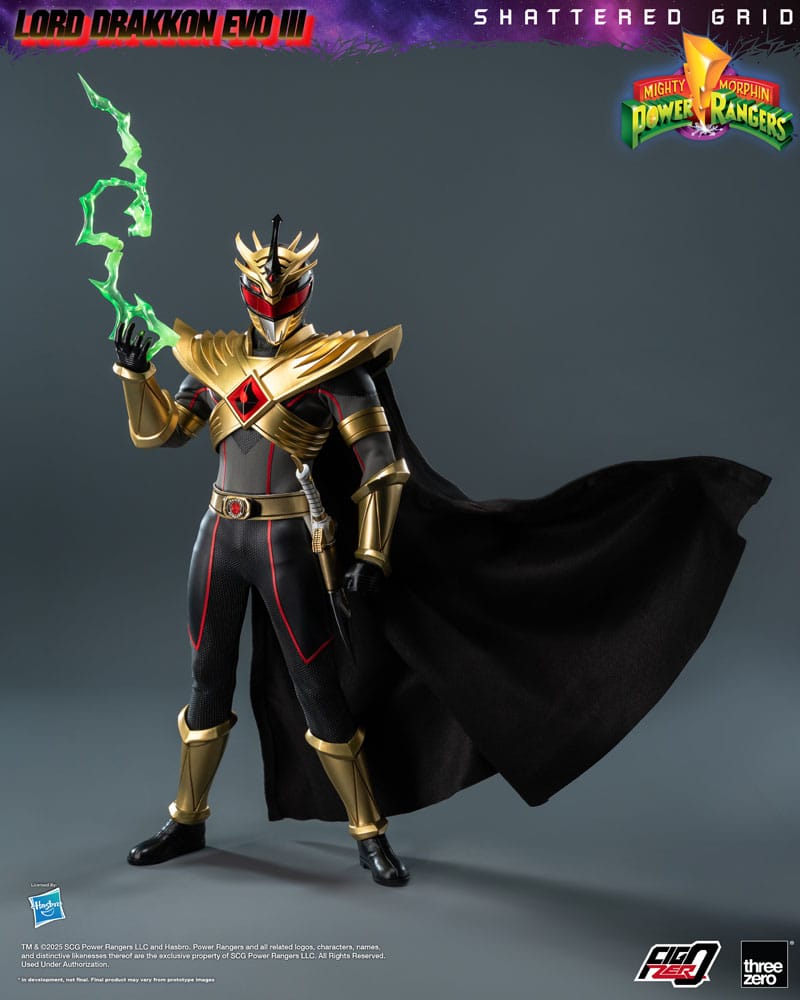 Mighty Morphin Power Rangers Shattered Grid FigZero Action Figure 1/6 Lord Drakkon Evo III 30 cm