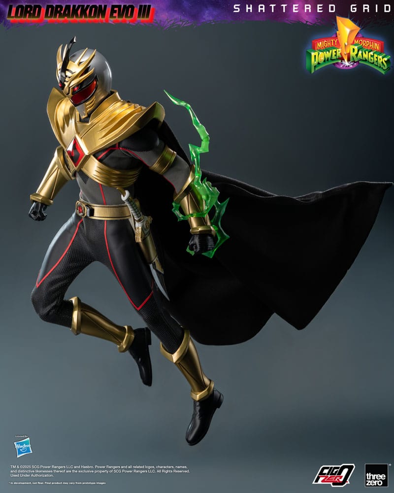 Mighty Morphin Power Rangers Shattered Grid FigZero Action Figure 1/6 Lord Drakkon Evo III 30 cm