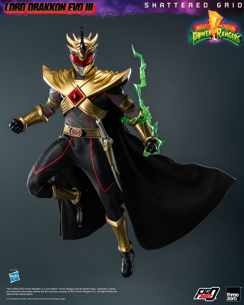 Mighty Morphin Power Rangers Shattered Grid FigZero Action Figure 1/6 Lord Drakkon Evo III 30 cm