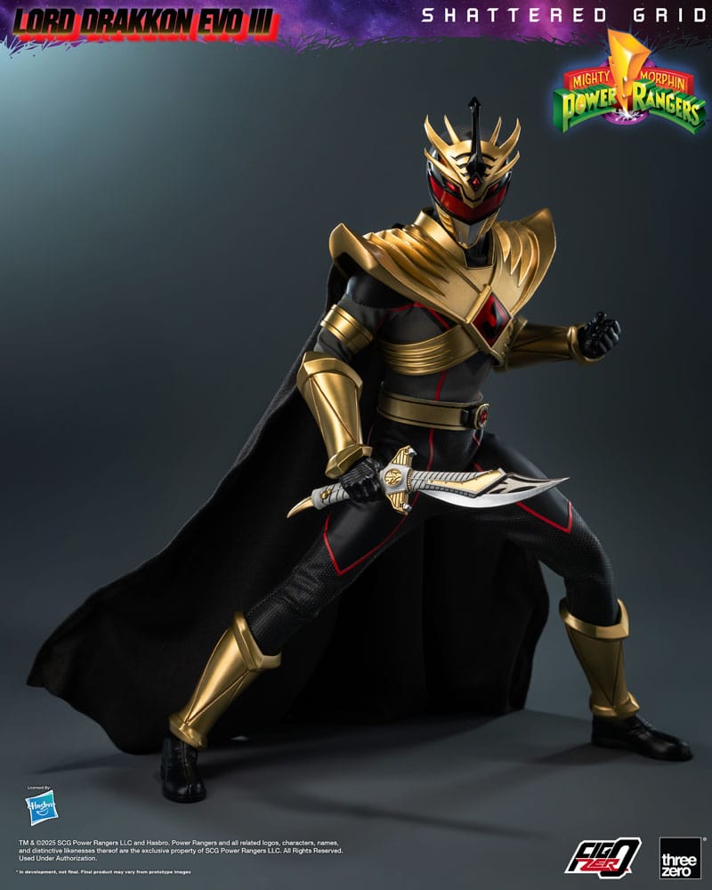 Mighty Morphin Power Rangers Shattered Grid FigZero Action Figure 1/6 Lord Drakkon Evo III 30 cm