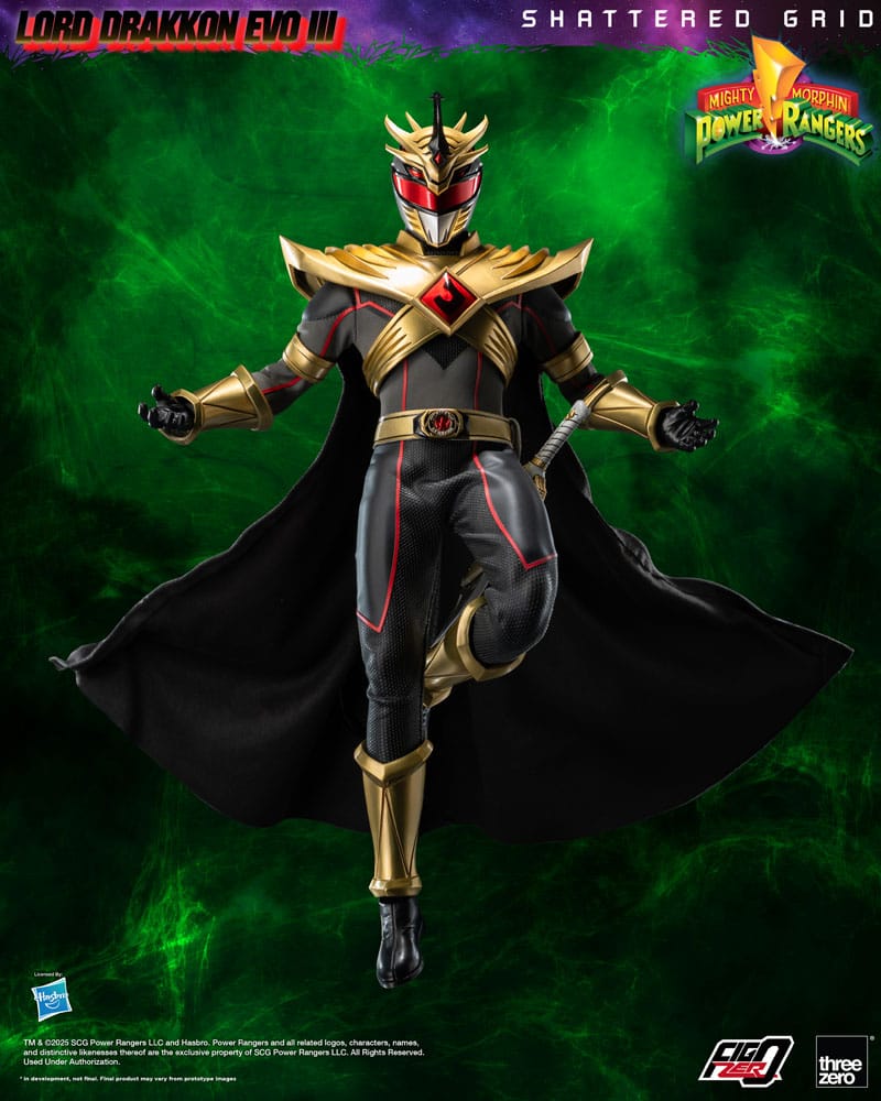 Mighty Morphin Power Rangers Shattered Grid FigZero Action Figure 1/6 Lord Drakkon Evo III 30 cm