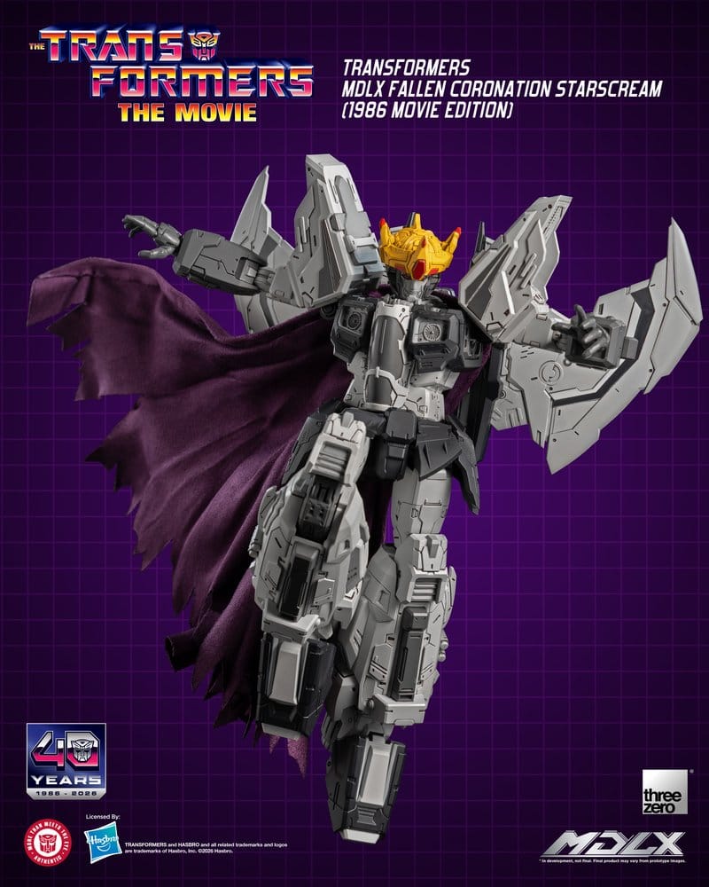 Transformers MDLX Action Figure Fallen Coronation Starscream (1986 Movie Edition) 20 cm