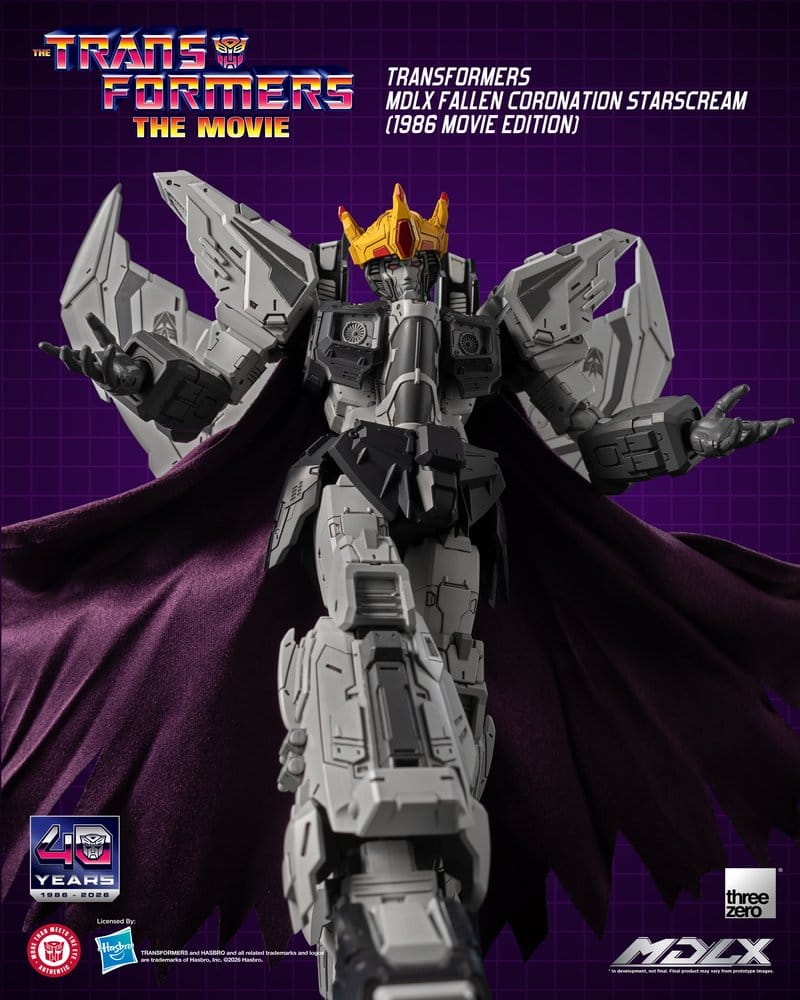 Transformers MDLX Action Figure Fallen Coronation Starscream (1986 Movie Edition) 20 cm