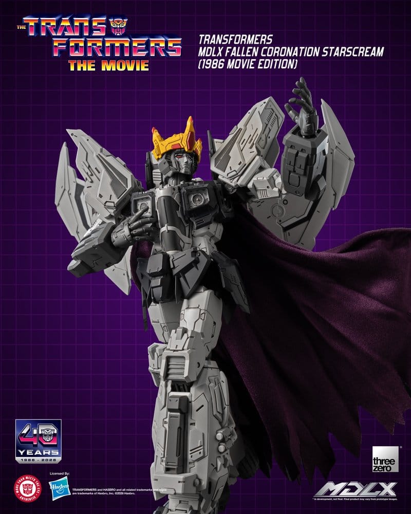 Transformers MDLX Action Figure Fallen Coronation Starscream (1986 Movie Edition) 20 cm